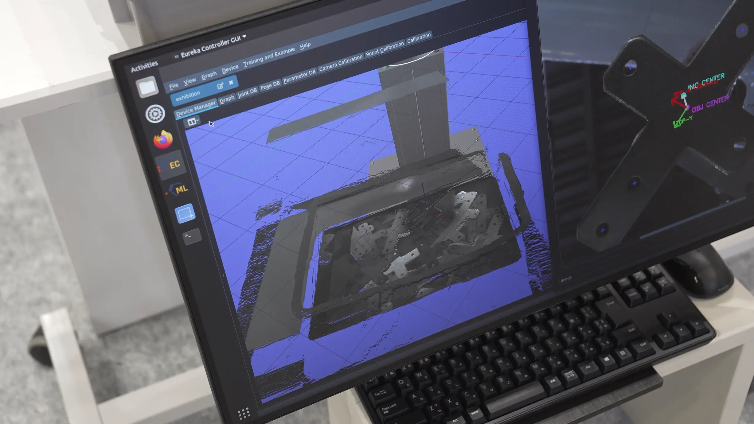 Point cloud for metal parts in Eureka Robotics bin picking system